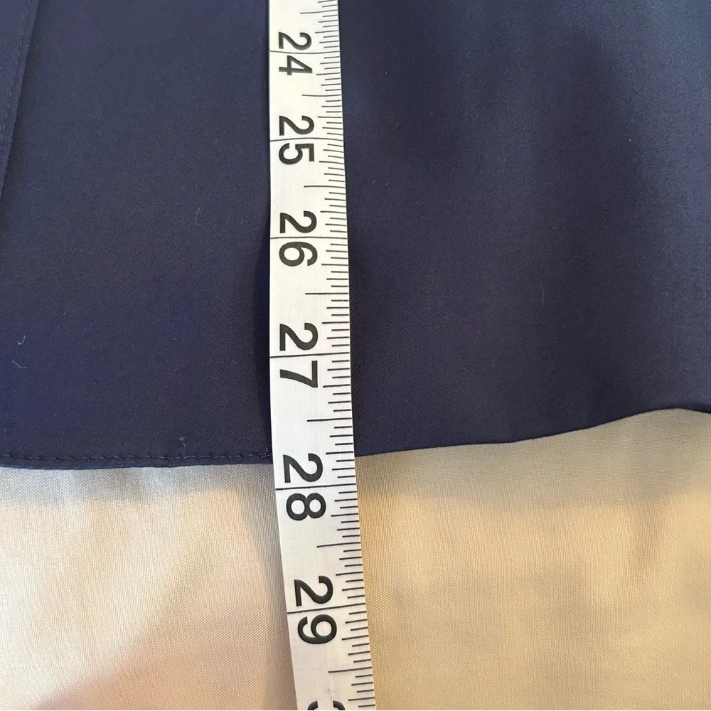 Talbots Women 10 Petite Navy Single Breasted Blazer Jacket Cotton Blend Stretch - Picture 9 of 9